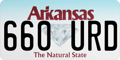 AR license plate 660URD