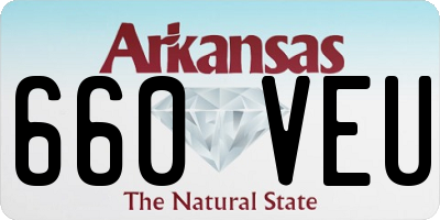 AR license plate 660VEU
