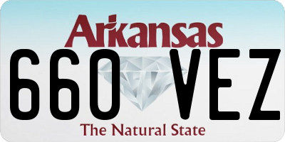 AR license plate 660VEZ