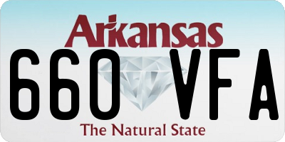 AR license plate 660VFA