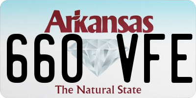 AR license plate 660VFE