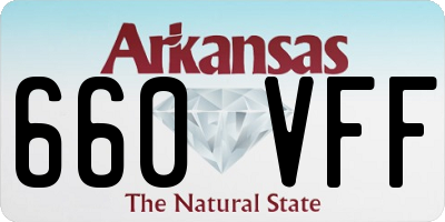 AR license plate 660VFF
