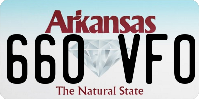 AR license plate 660VFO