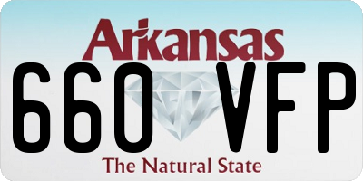 AR license plate 660VFP