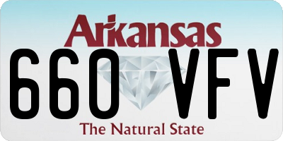 AR license plate 660VFV