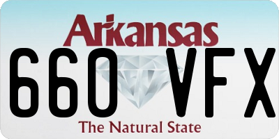 AR license plate 660VFX