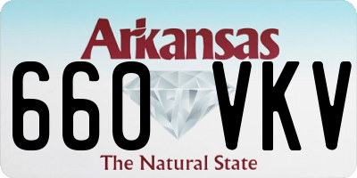 AR license plate 660VKV