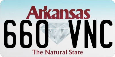 AR license plate 660VNC