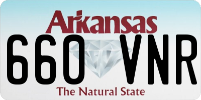 AR license plate 660VNR