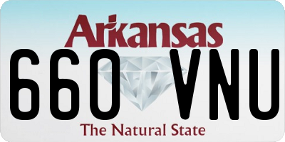 AR license plate 660VNU