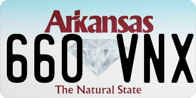 AR license plate 660VNX