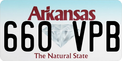 AR license plate 660VPB