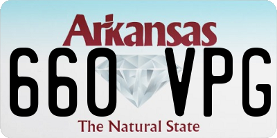 AR license plate 660VPG