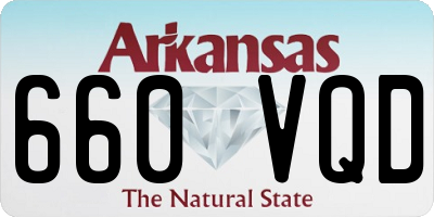 AR license plate 660VQD