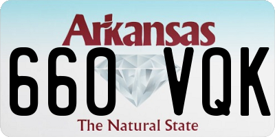 AR license plate 660VQK