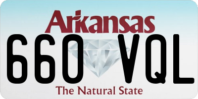 AR license plate 660VQL