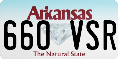 AR license plate 660VSR