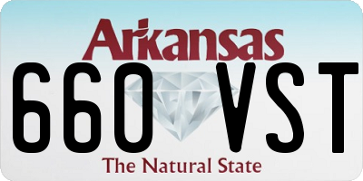 AR license plate 660VST
