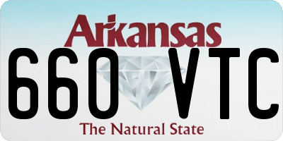 AR license plate 660VTC