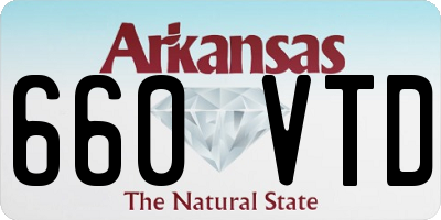 AR license plate 660VTD