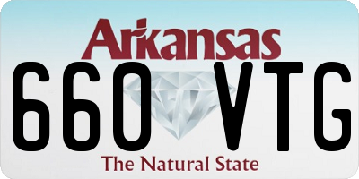 AR license plate 660VTG