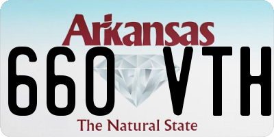 AR license plate 660VTH