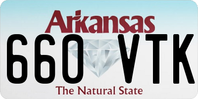 AR license plate 660VTK
