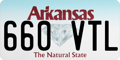 AR license plate 660VTL