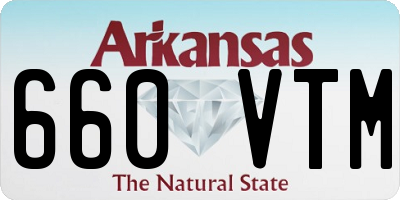 AR license plate 660VTM