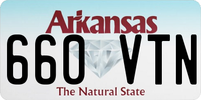AR license plate 660VTN