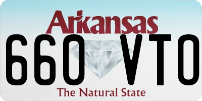 AR license plate 660VTO