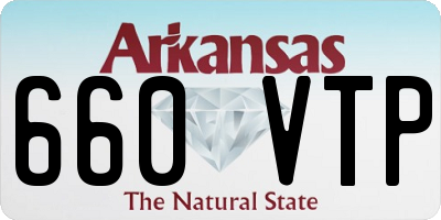 AR license plate 660VTP