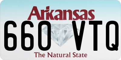 AR license plate 660VTQ