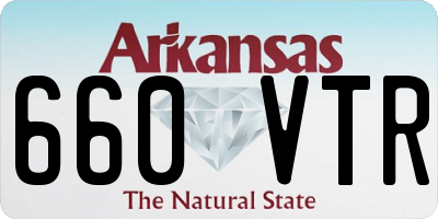 AR license plate 660VTR