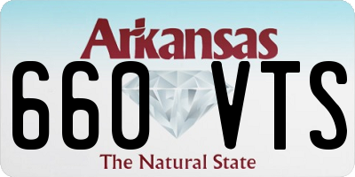 AR license plate 660VTS