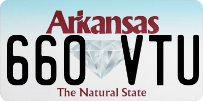 AR license plate 660VTU