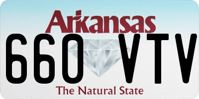 AR license plate 660VTV