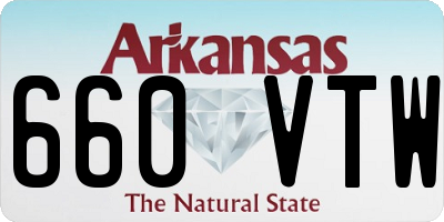 AR license plate 660VTW