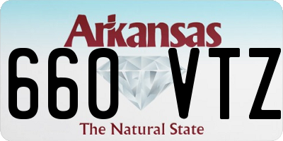 AR license plate 660VTZ