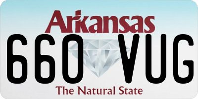 AR license plate 660VUG