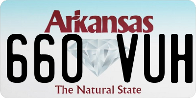 AR license plate 660VUH