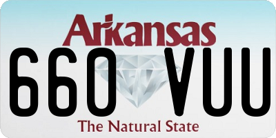 AR license plate 660VUU