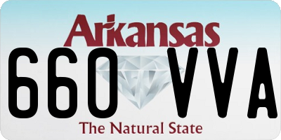 AR license plate 660VVA