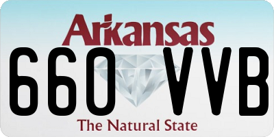 AR license plate 660VVB