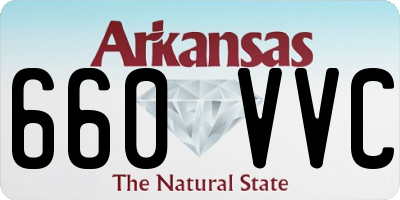 AR license plate 660VVC