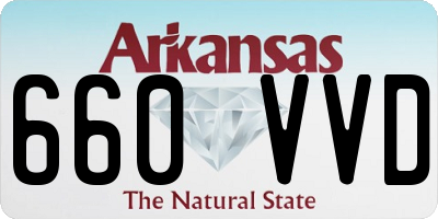 AR license plate 660VVD