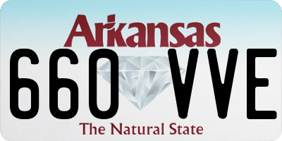 AR license plate 660VVE