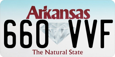 AR license plate 660VVF