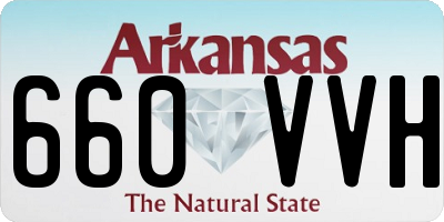 AR license plate 660VVH