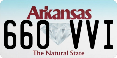 AR license plate 660VVI